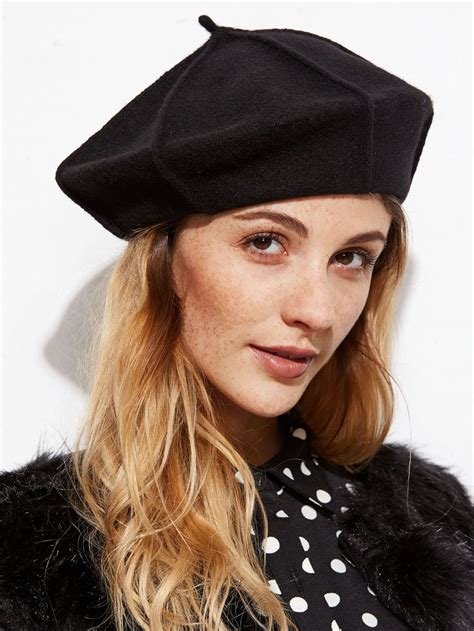 womens black beret hats|women's beret hat near me.